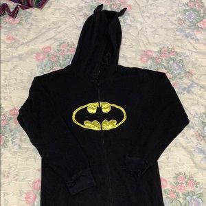 Batman hooded footless onesie